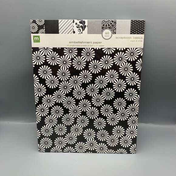 NEW in Package Making Memories Black & White Single-sided 8.5"x11" Paper - Picture 1 of 8
